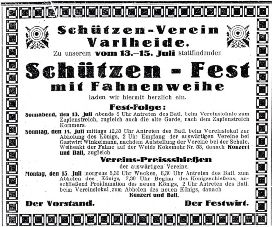 Rahdener Wochenblatt 1929